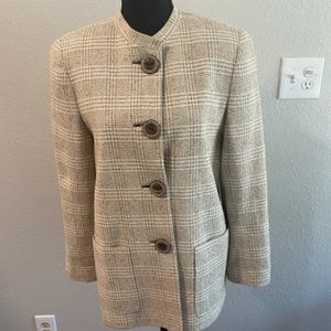 David Hayes for Saks Fifth Avenue Vintage 80s/90s Linen Blazer/Jacket Size 8